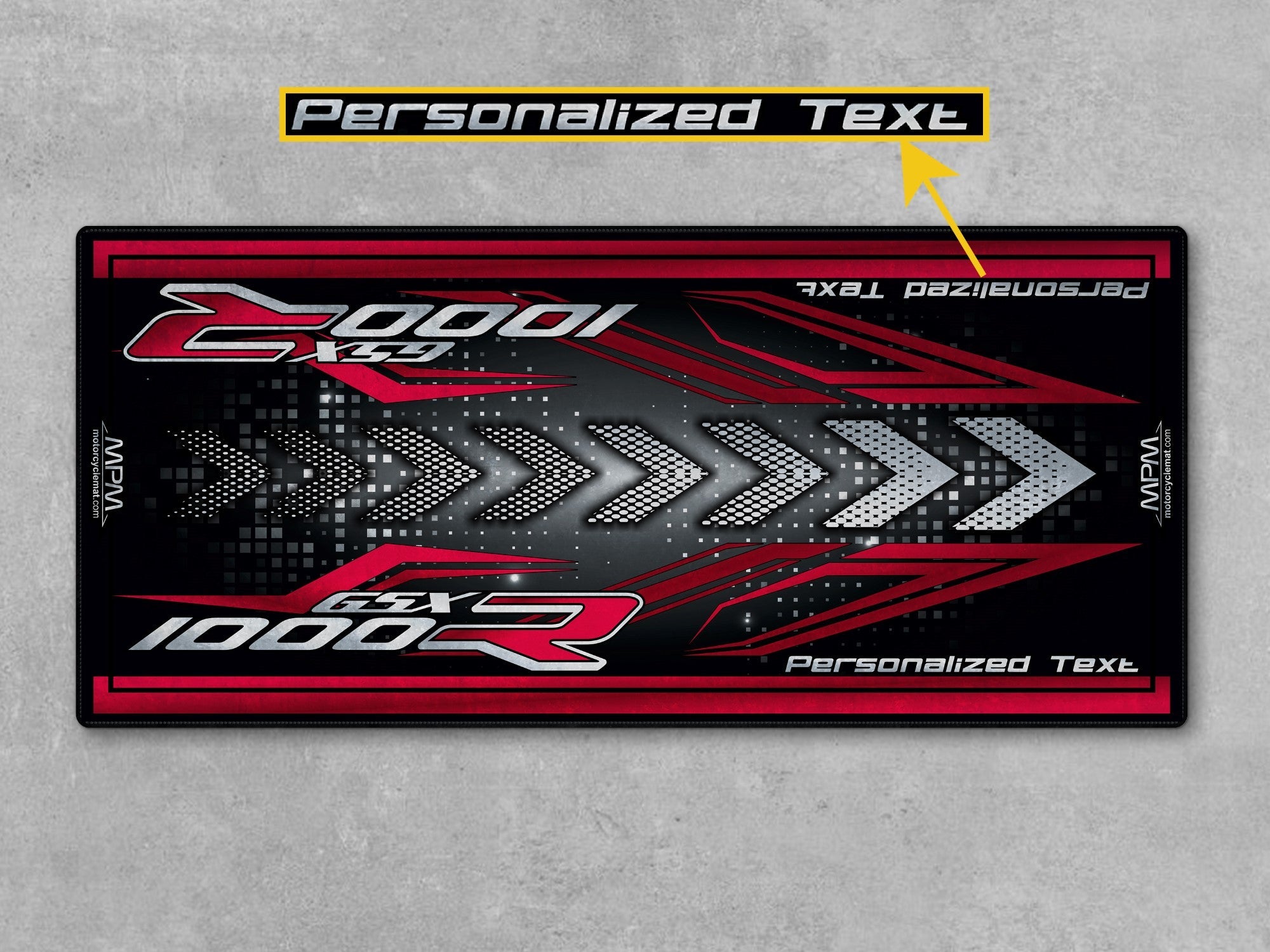MPM Motorcycle Mat for 2025 Suzuki GSX-R1000 - U103