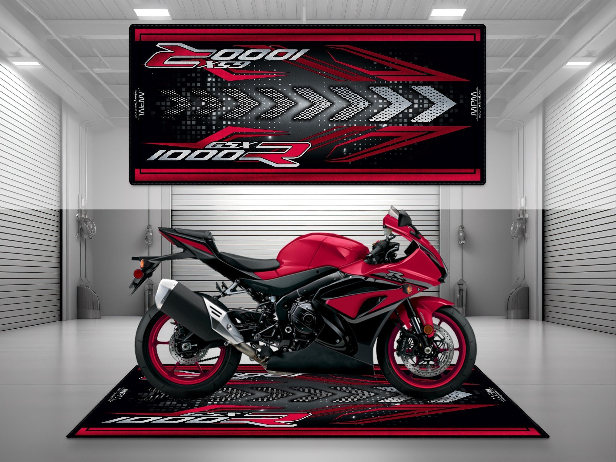 MPM Motorcycle Mat for 2025 Suzuki GSX-R1000 - U103