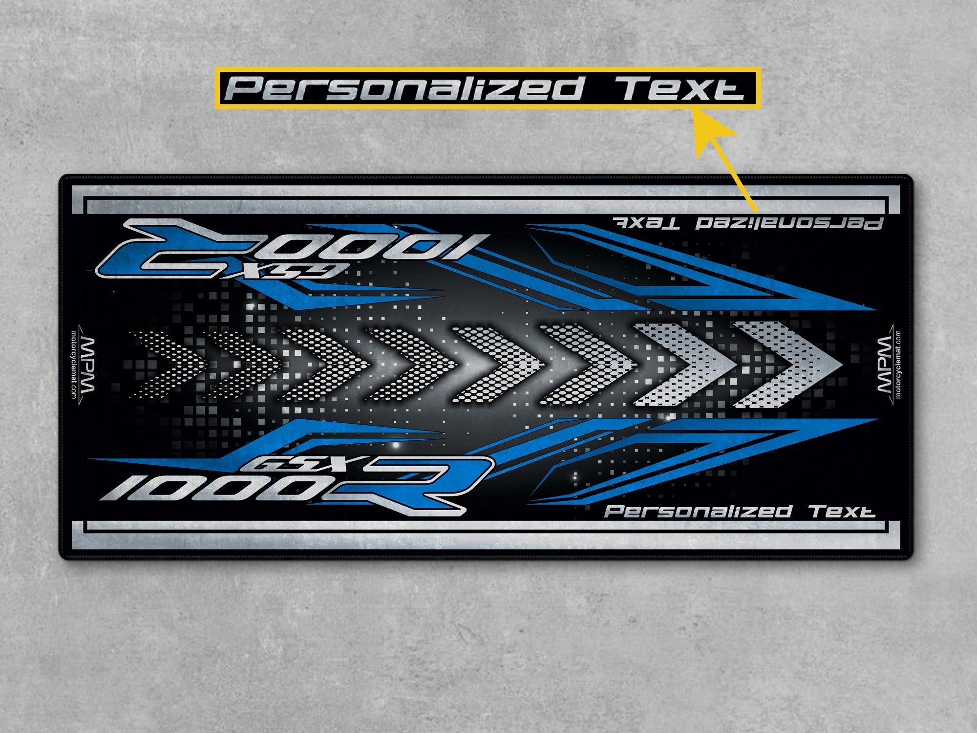 MPM Motorcycle Mat for 2025 Suzuki GSX-R1000 - U103