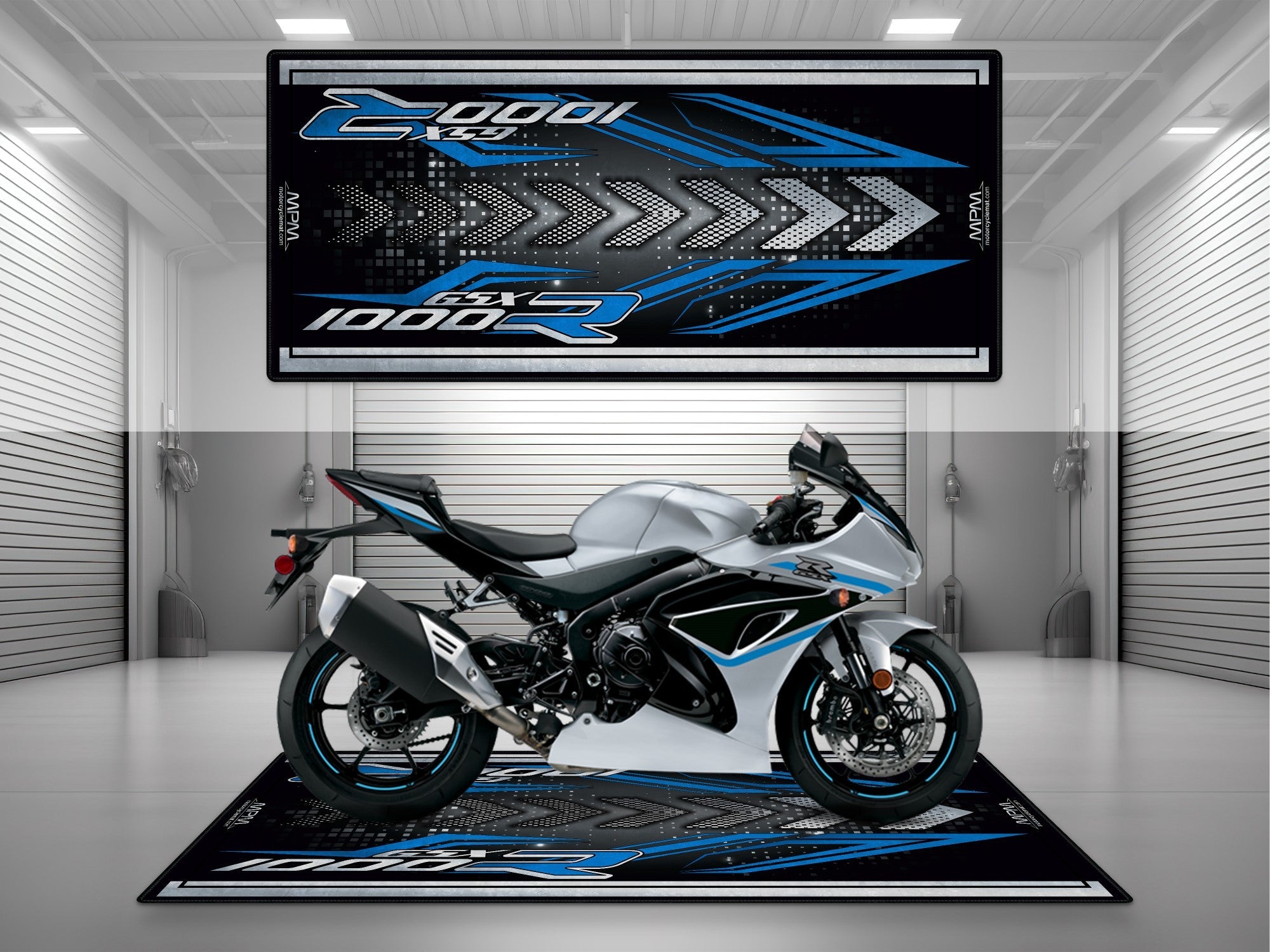 MPM Motorcycle Mat for 2025 Suzuki GSX-R1000 - U103