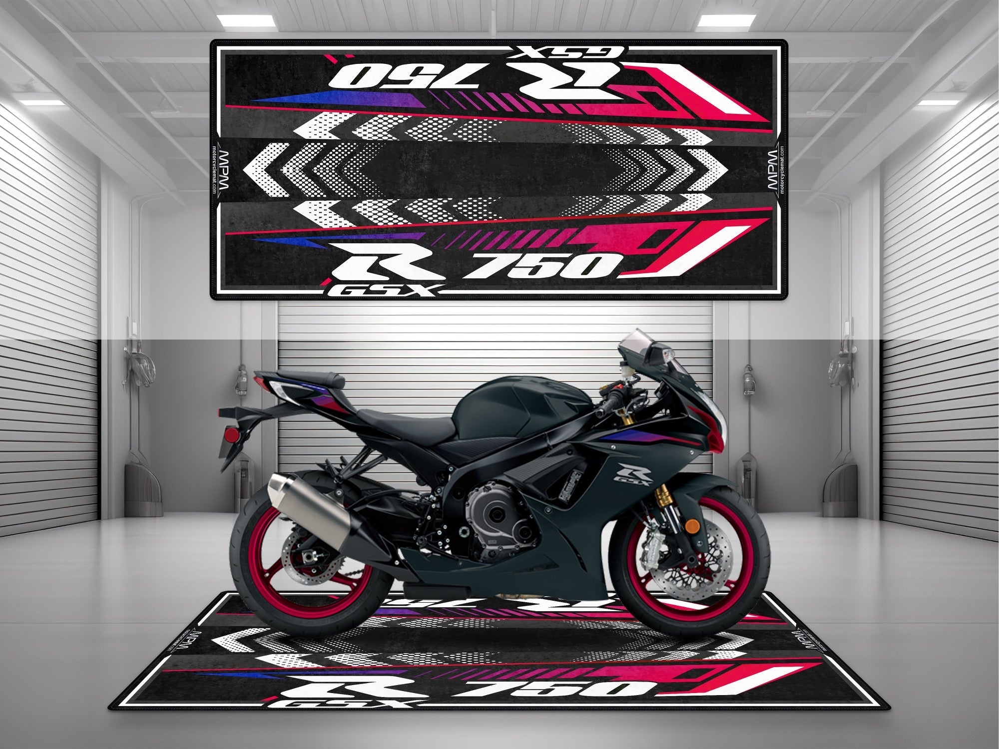 MPM Motorcycle Mat for Suzuki GSX-R 750 - U104