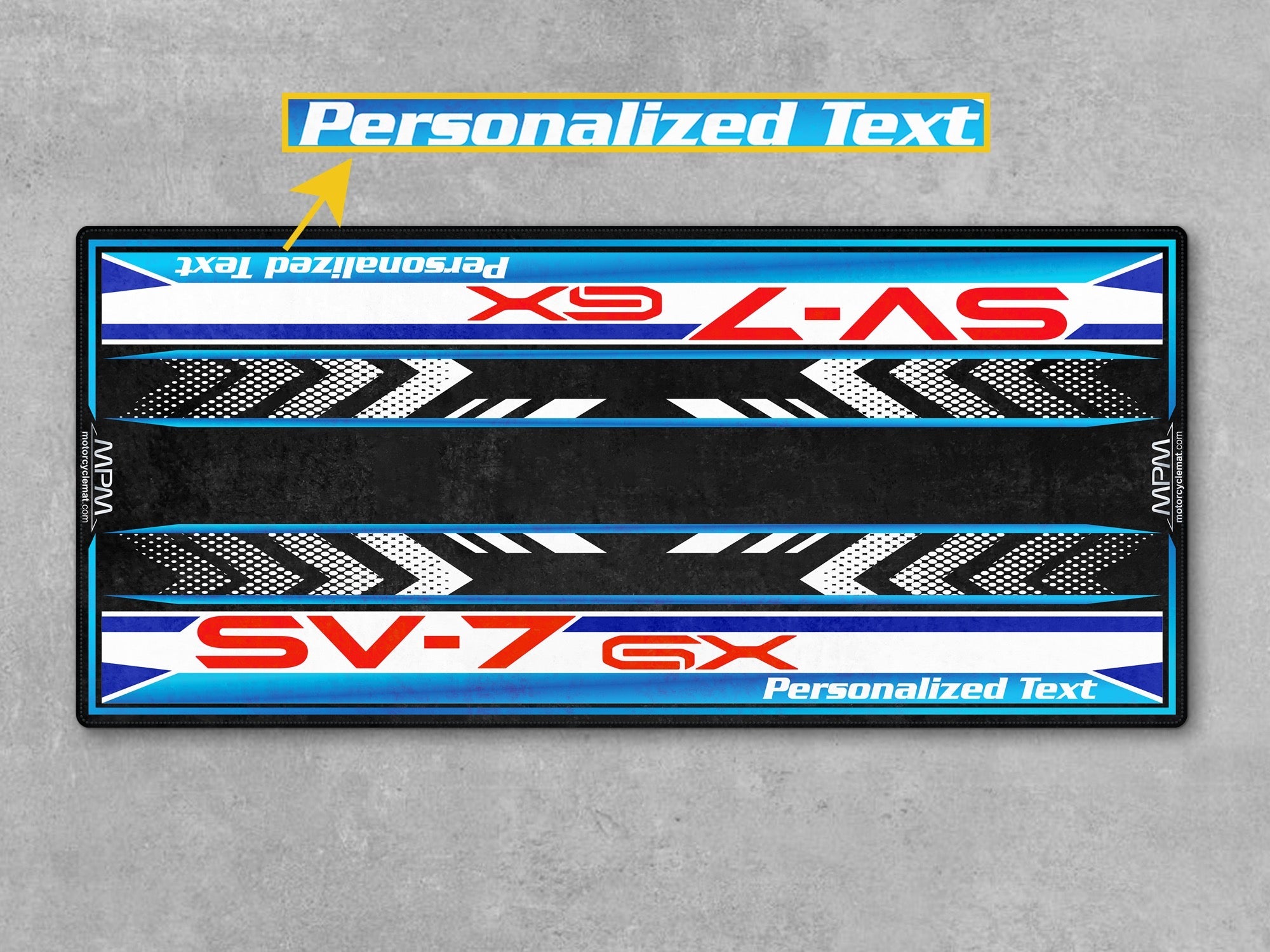 MPM Motorcycle Mat for Suzuki SV-7 GX - U105
