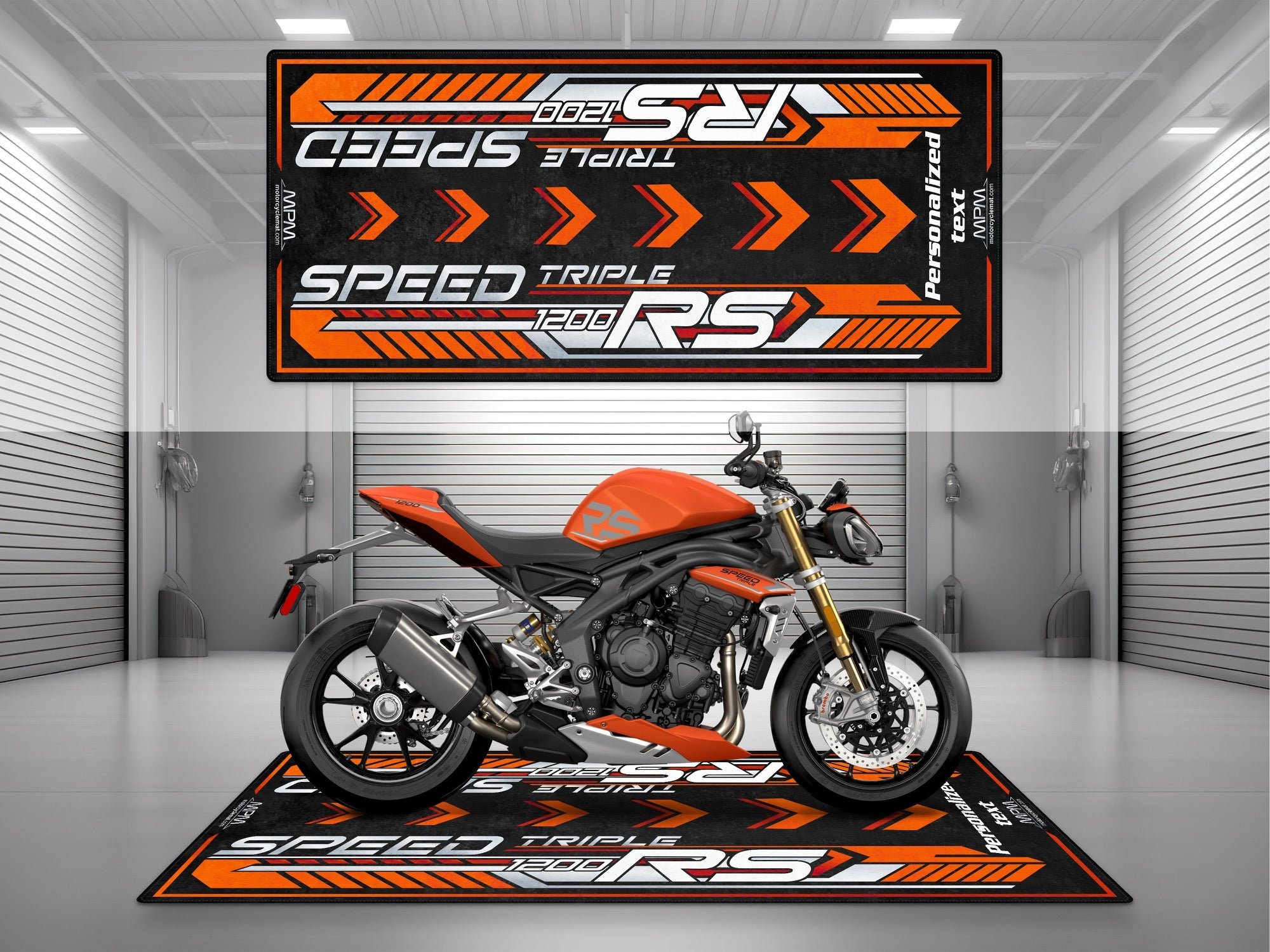 MPM Motorcycle Mat for Speed Triple 1200 RS - U1303