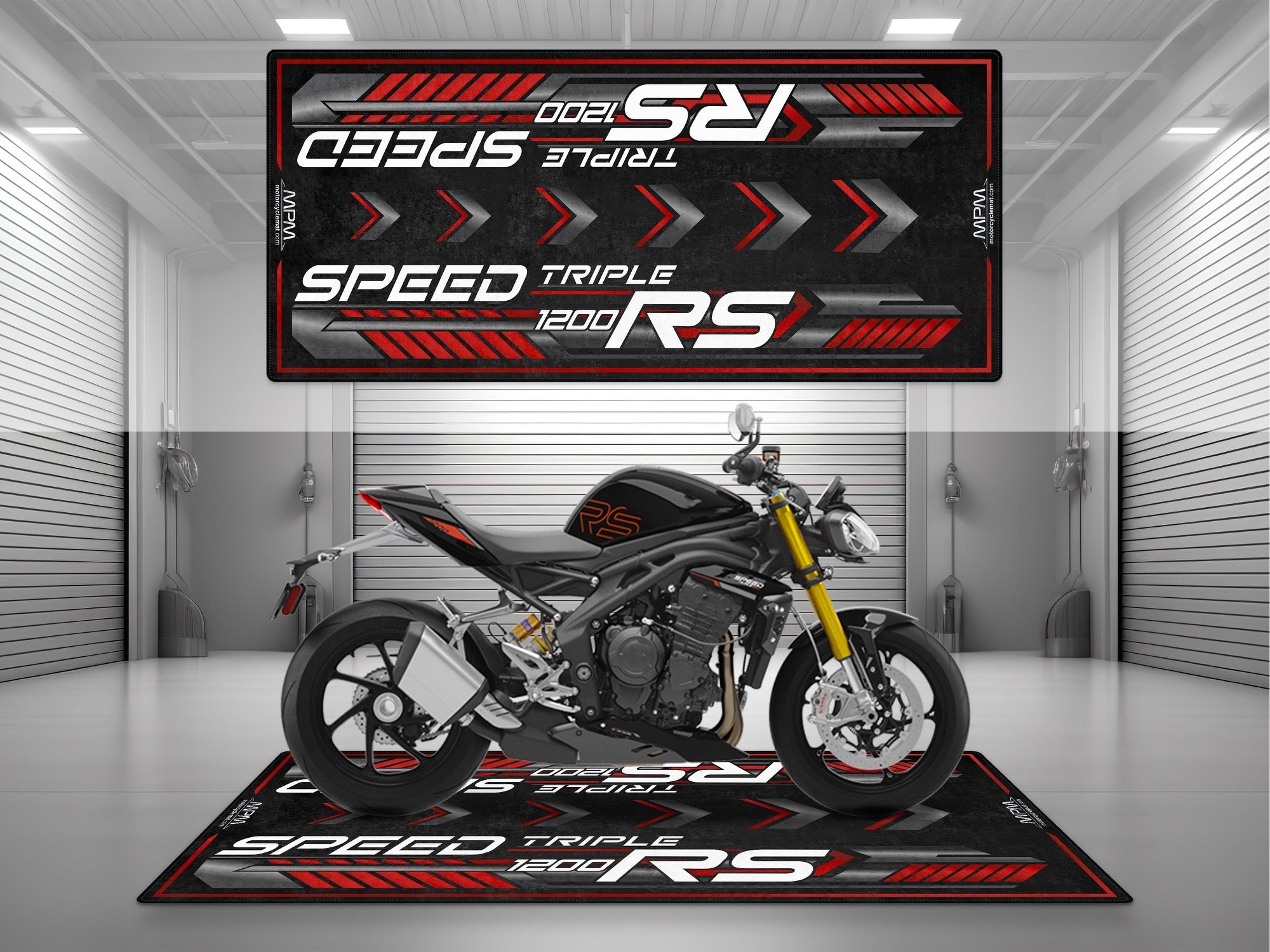 MPM Motorcycle Mat for Speed Triple 1200 RS - U1303