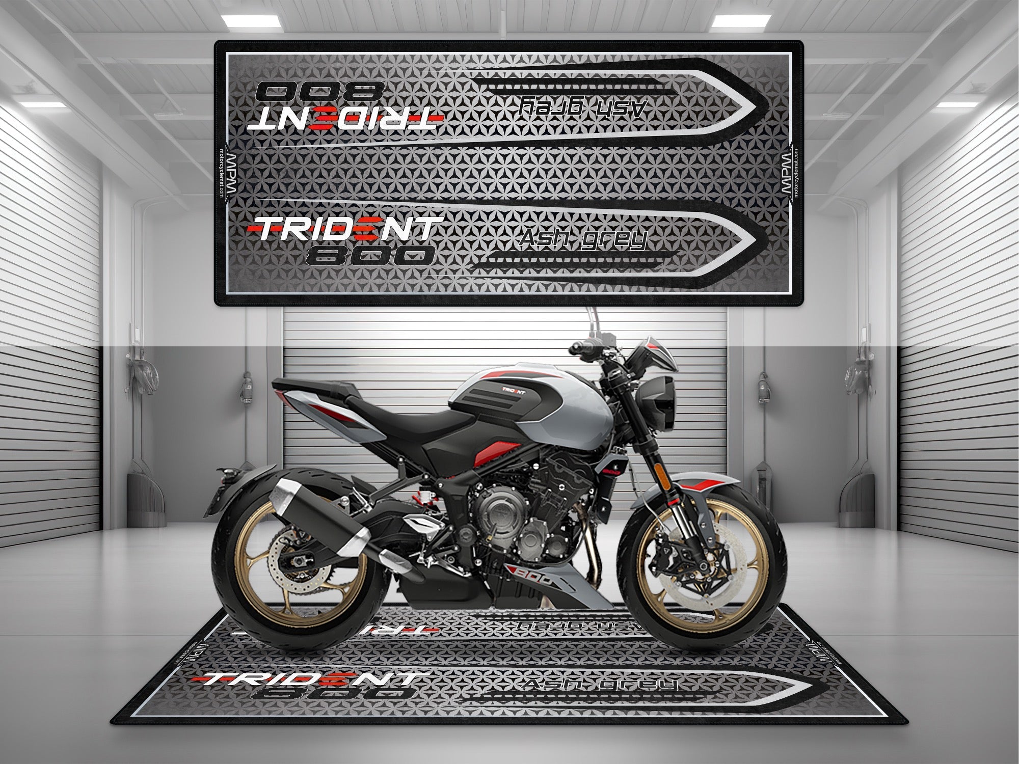 MPM Motorcycle Mat for Triumph Trident 800 - U1311