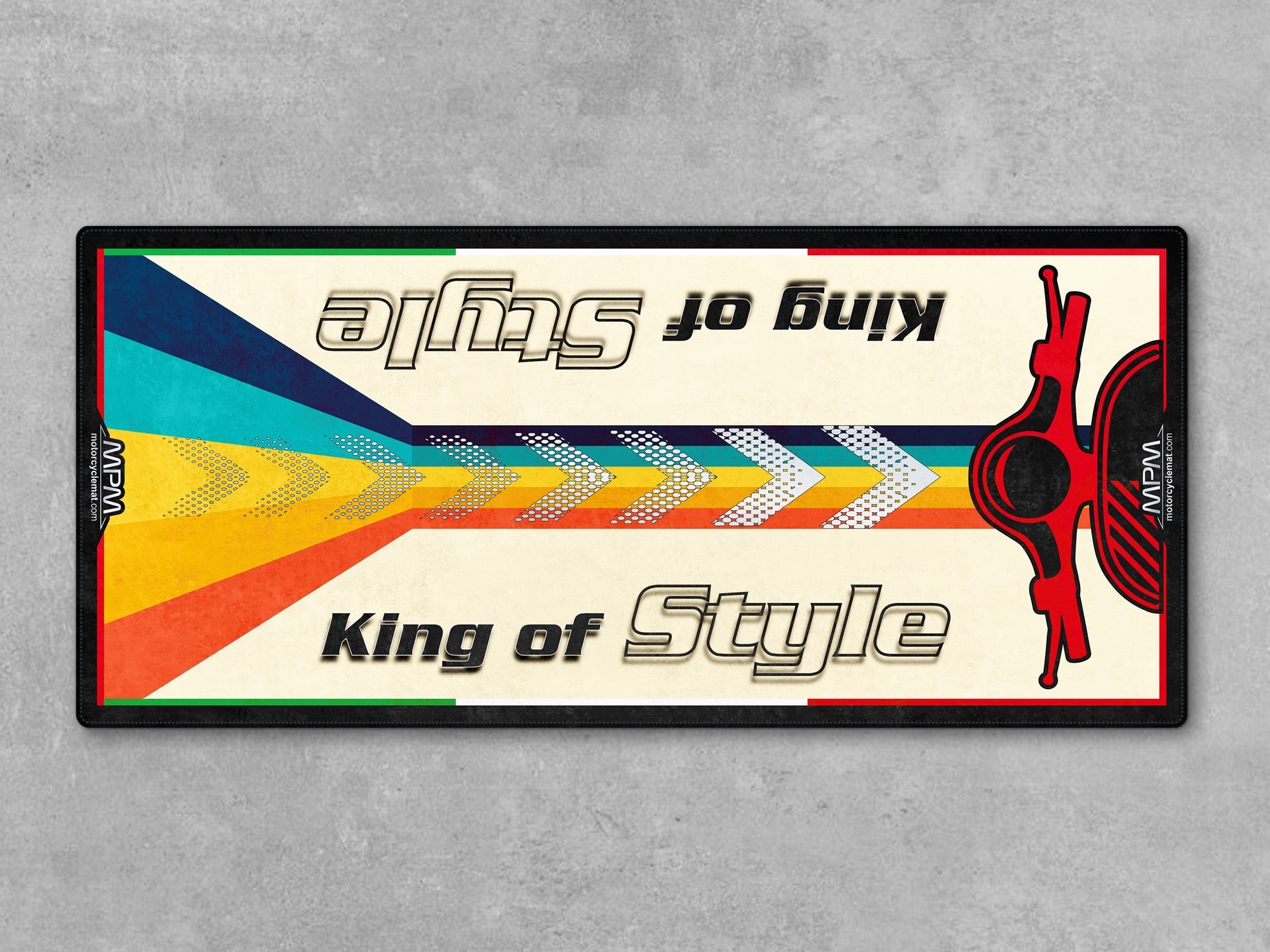 MPM Motorcycle Mat for Vespa (King of Style) - U1106