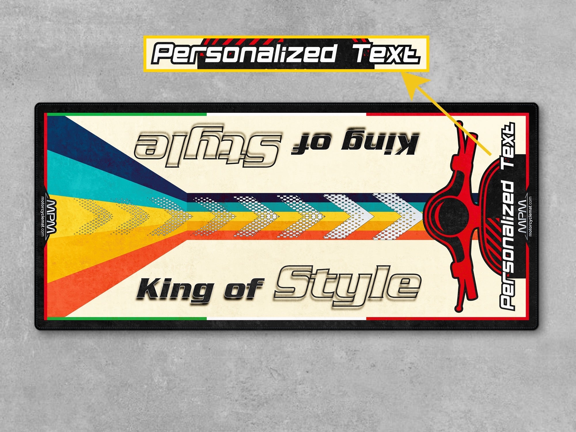 MPM Motorcycle Mat for Vespa (King of Style) - U1106