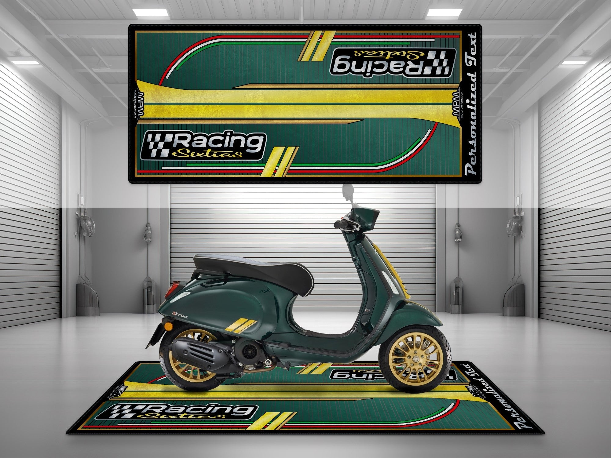 MPM Motorcycle Mat for Vespa Racing Sixties - U1103