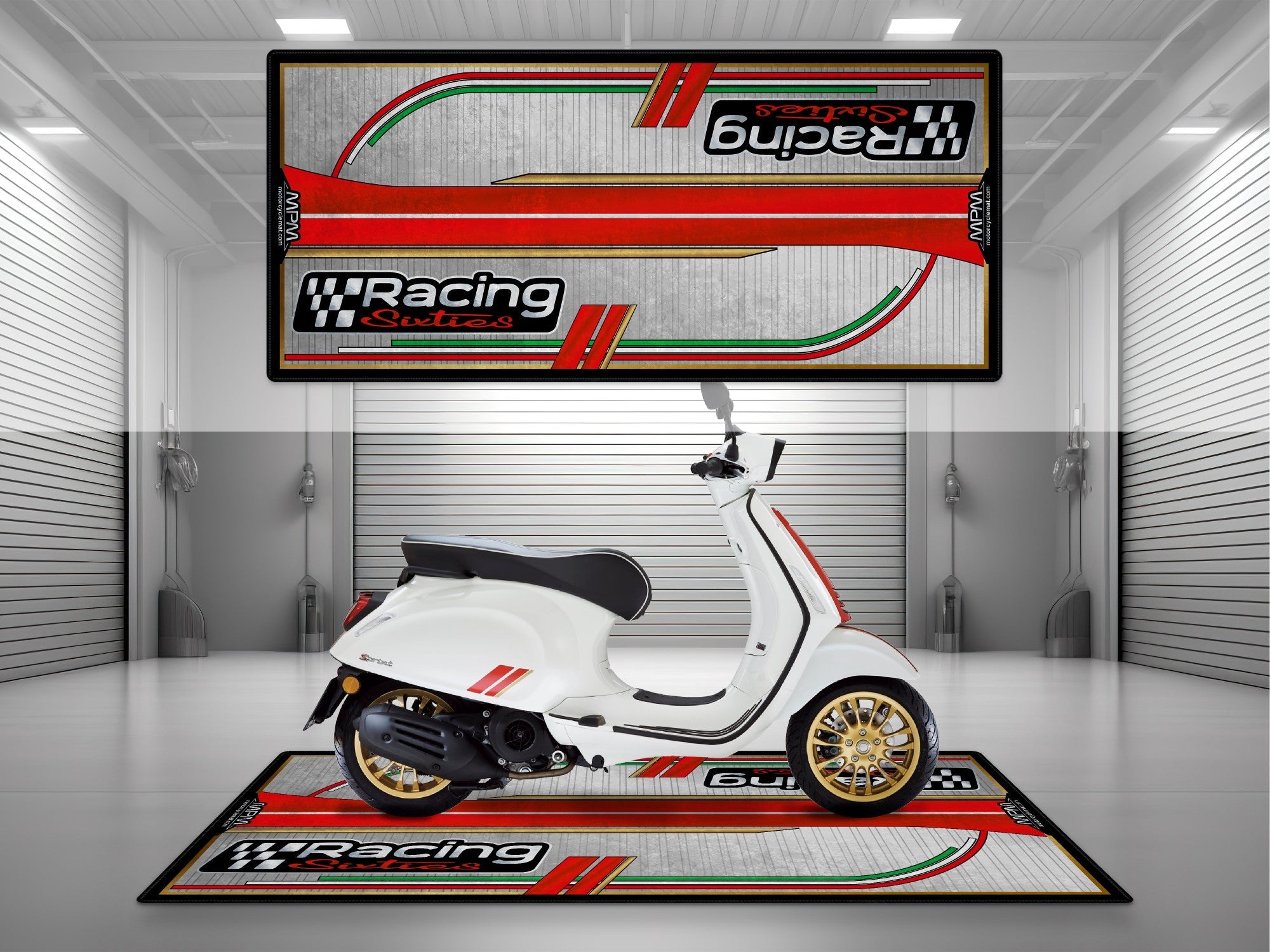 MPM Motorcycle Mat for Vespa Racing Sixties - U1103