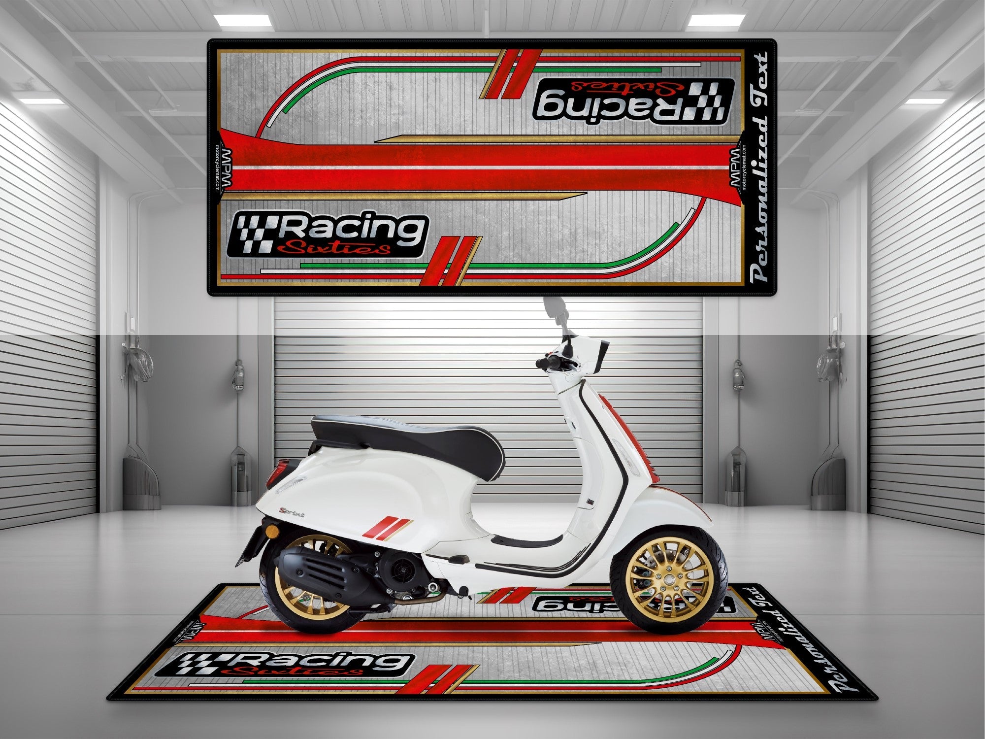 MPM Motorcycle Mat for Vespa Racing Sixties - U1103