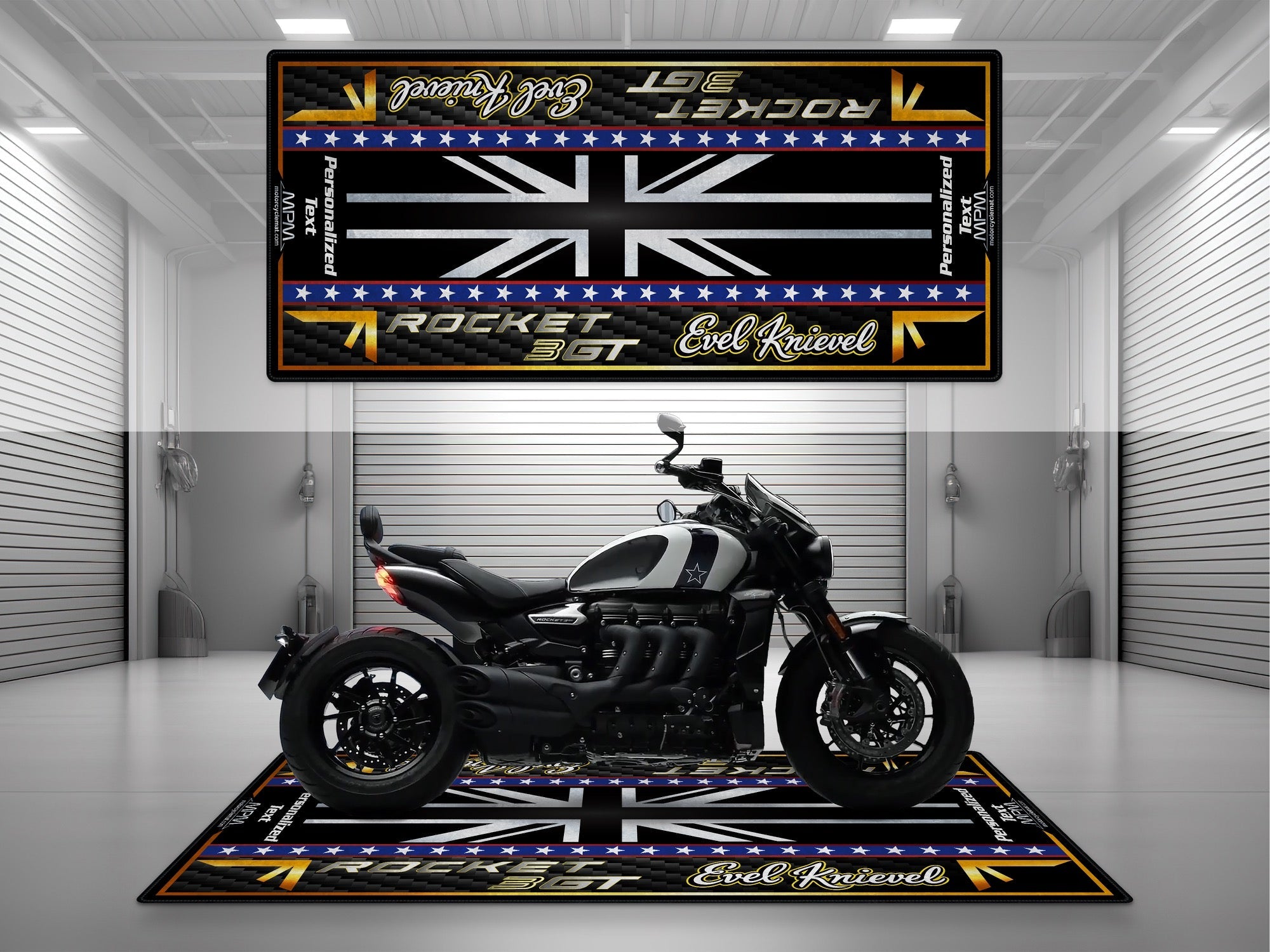 MPM Motorcycle Mat for Rocket 3 GT (Evel Knievel) - U1308