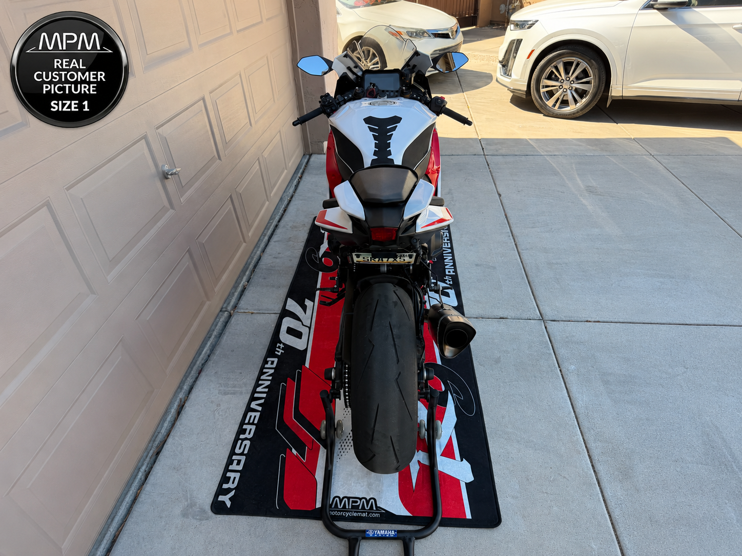 MPM Motorcycle Mat for Yamaha R9 70th Anniversary - U1408
