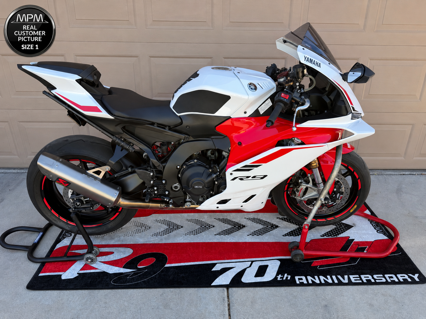 MPM Motorcycle Mat for Yamaha R9 70th Anniversary - U1408