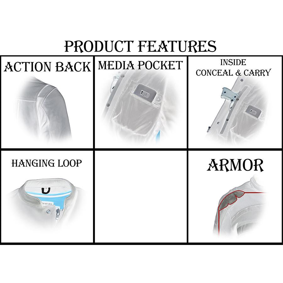 MPM1646 Men's Plaid Flannel Biker Shirt with CE Approved Armor - Reinforced w/ Aramid Fiber