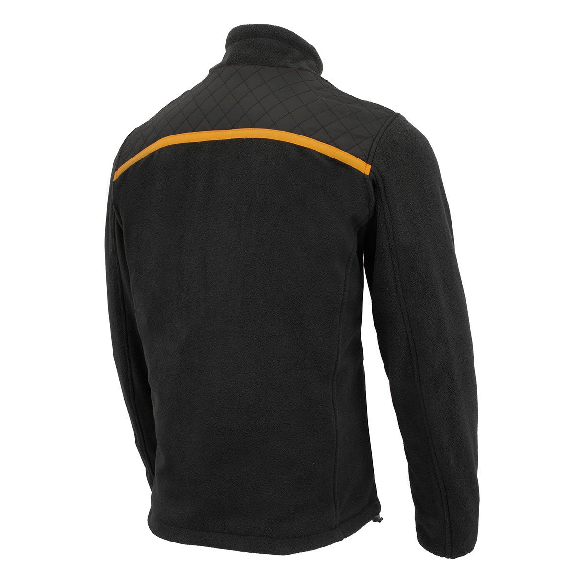 MPM1783 Men's Black Micro Fleece Zipper Front Jacket