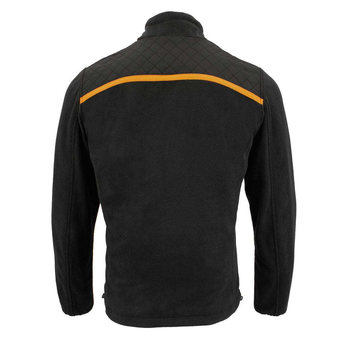 MPM1783 Men's Black Micro Fleece Zipper Front Jacket