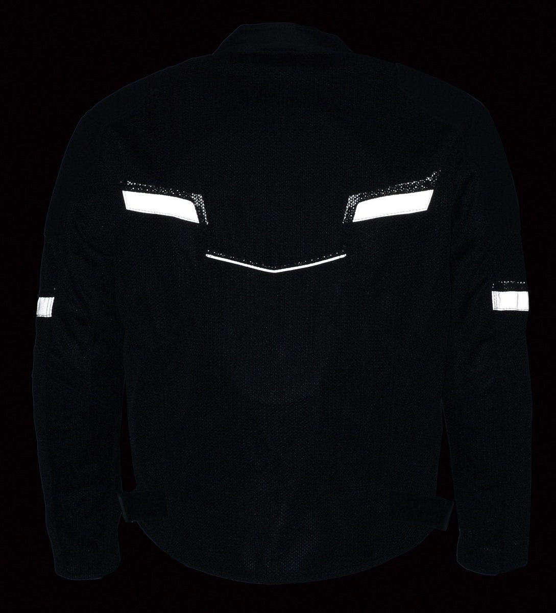 MPM1792 Men's Black CE Armored Textile Motorcycle Jacket- All Season Biker Jacket