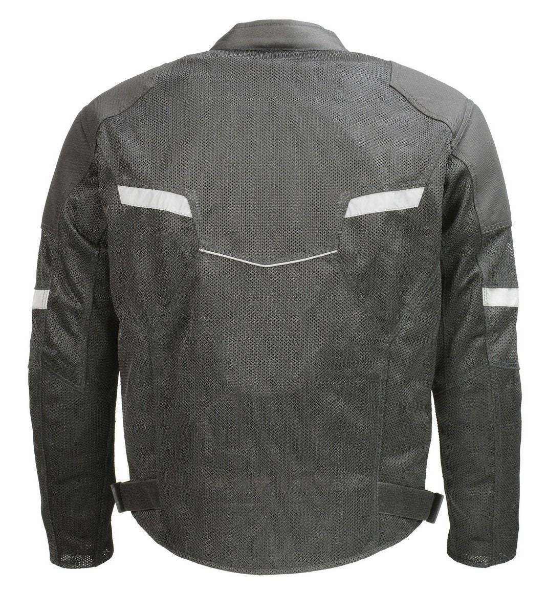 MPM1792 Men's Black CE Armored Textile Motorcycle Jacket- All Season Biker Jacket