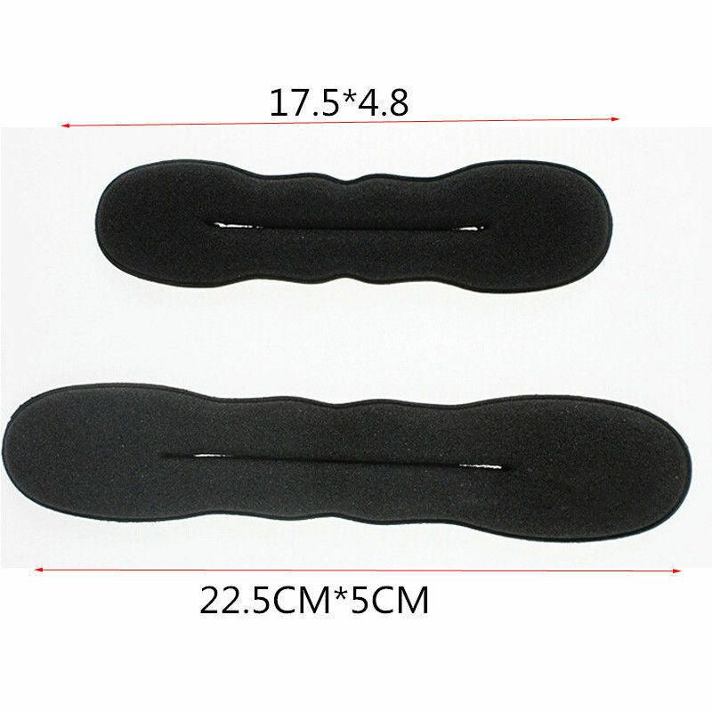 Multi size Sponge Black Hair Styling Donut Bun Curler Maker Ring Magic Foam Donut Twist Tool Hair Clip Easy To Carry And Use Hair Styling Tools For Women