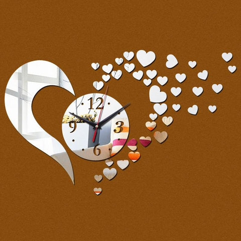 New Arrival Lovely Art Clock Wall Clock Living Room 3D Frameless Acryl ...