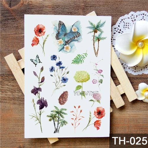 New Different Animals Waterproof Temporary Sticker Tattoo Cute Little Colorful Children Tattoos