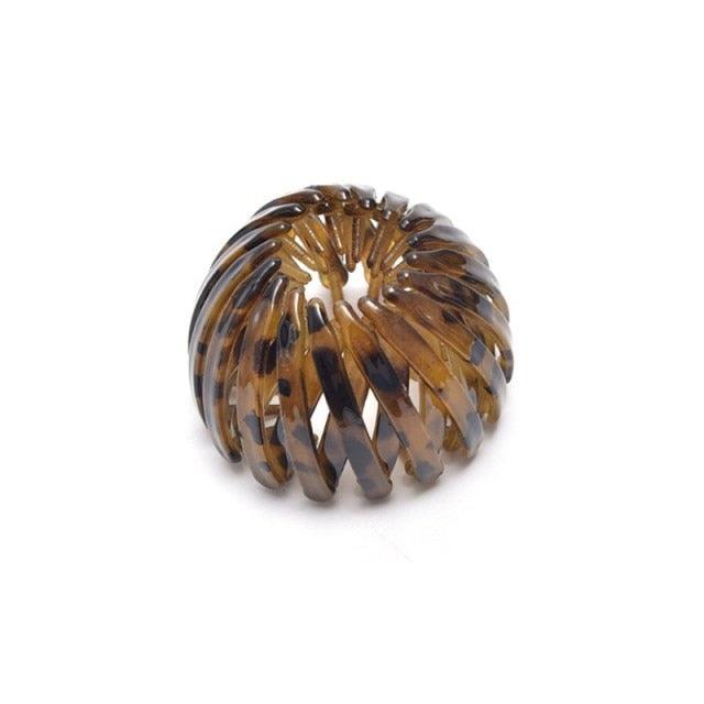New Fashion Women Bun Hair Claw Horsetail Buckle Hair Clip Bird Nest Expanding Hair Accessories Female Ponytail Hair Accessories For Women