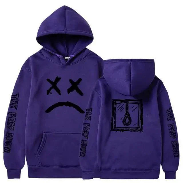 New Happy Cool Smiling Face Print Winter Fashion Couple Pullover Streetwear Sweatshirts Cute Aesthetic Print Classic Hoodies For Men Women Unisex Durable Comfortable Hoodies