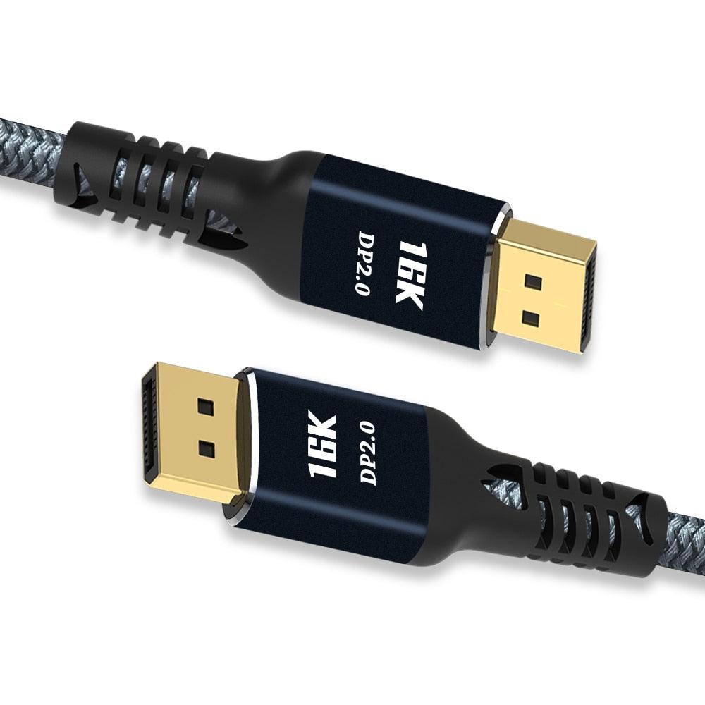 Displayport Hdr New HDR Resolution DisplayPort 2.0 Cable 16K 10K 80Gbps16K DisplayPort ...