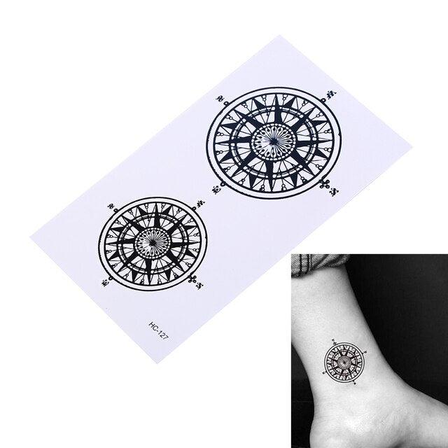 New Waterproof Temporary Wolf Sticker Tattoo Mens Modern Tattoo Realistic Design