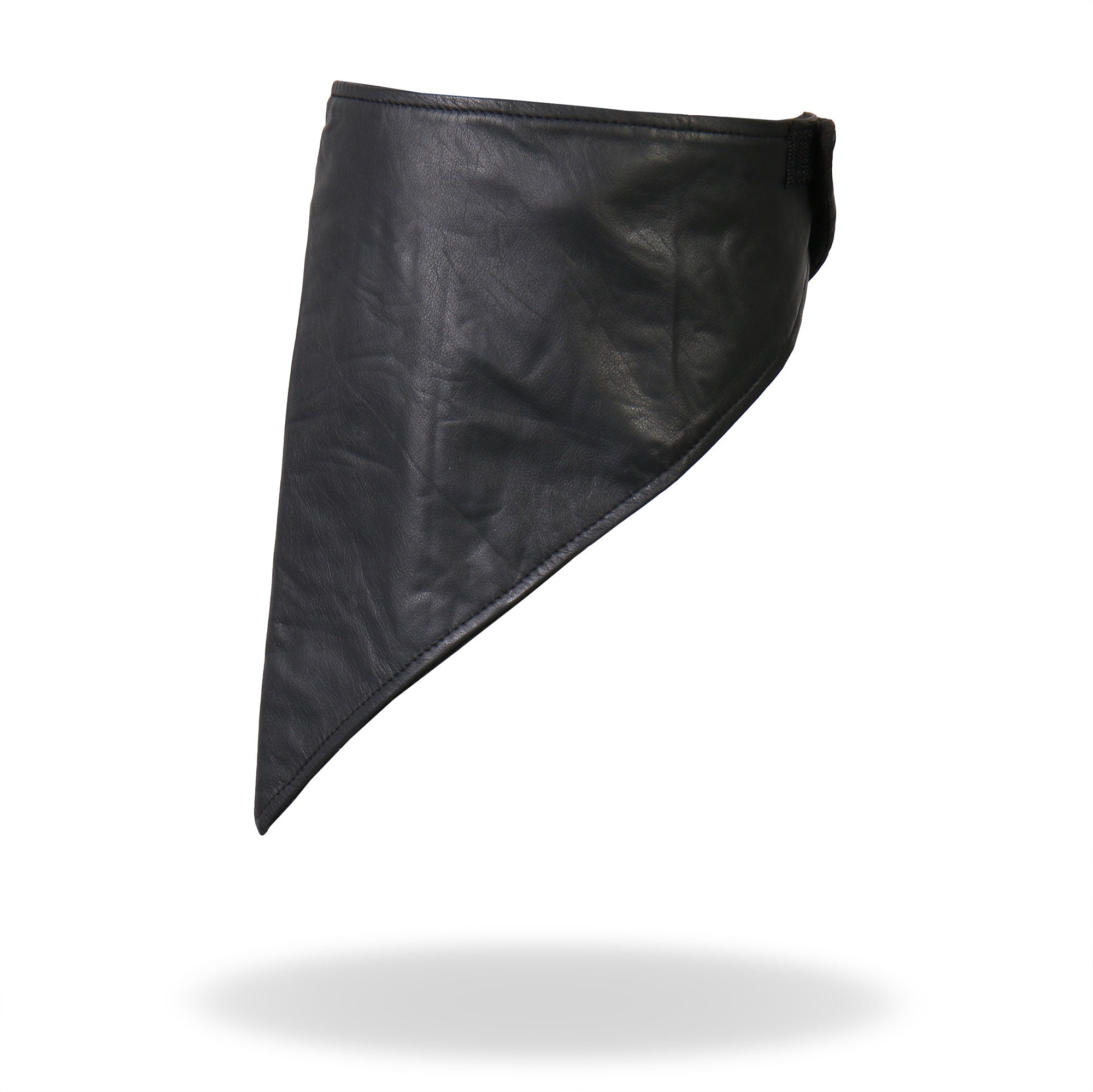 NWL1009 Black Soft Leather Neck Warmer with Fleece Lining