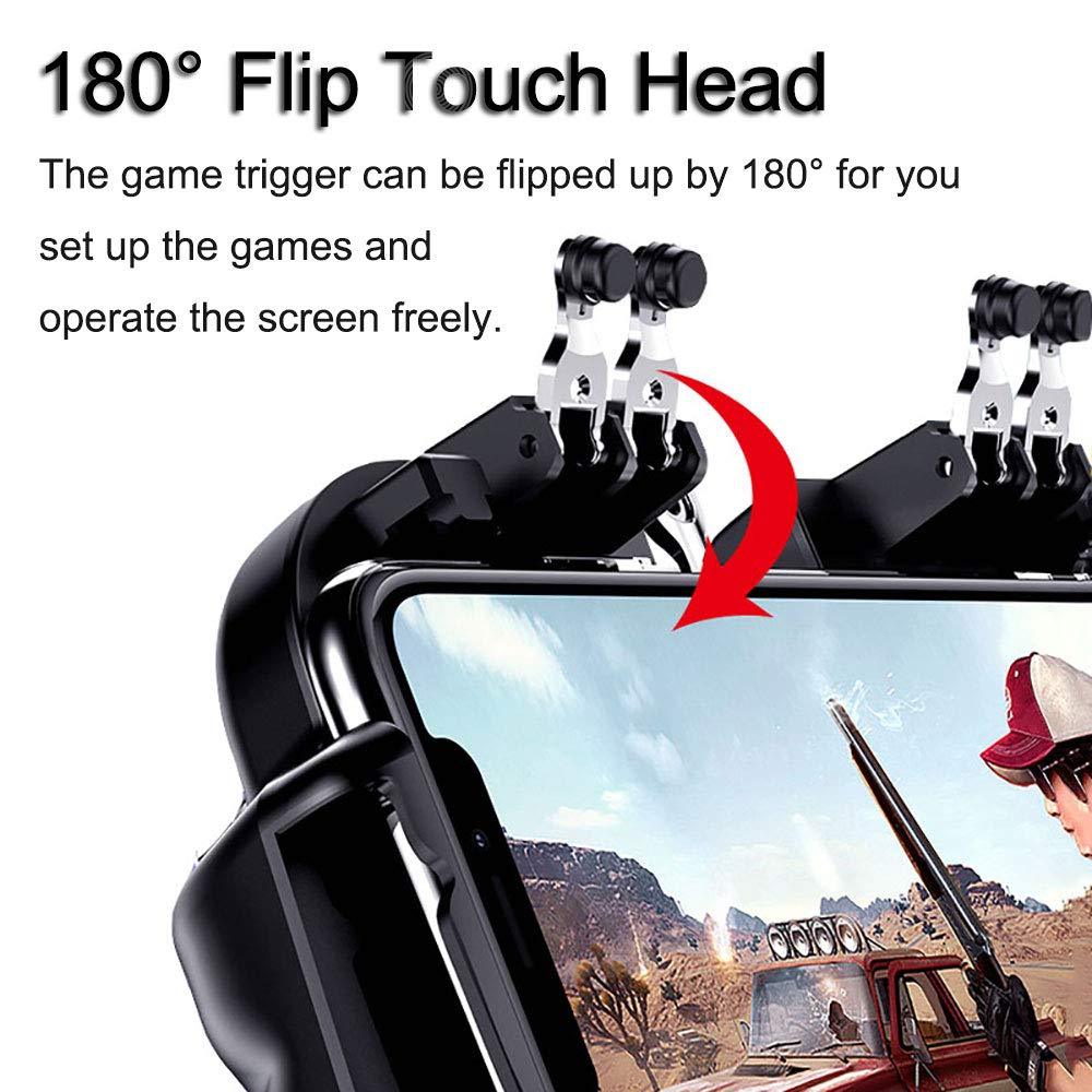 Finger Split Controller Perfect 6 Finger All-in-One Mobile Game Triggers Controller For Smartp ...