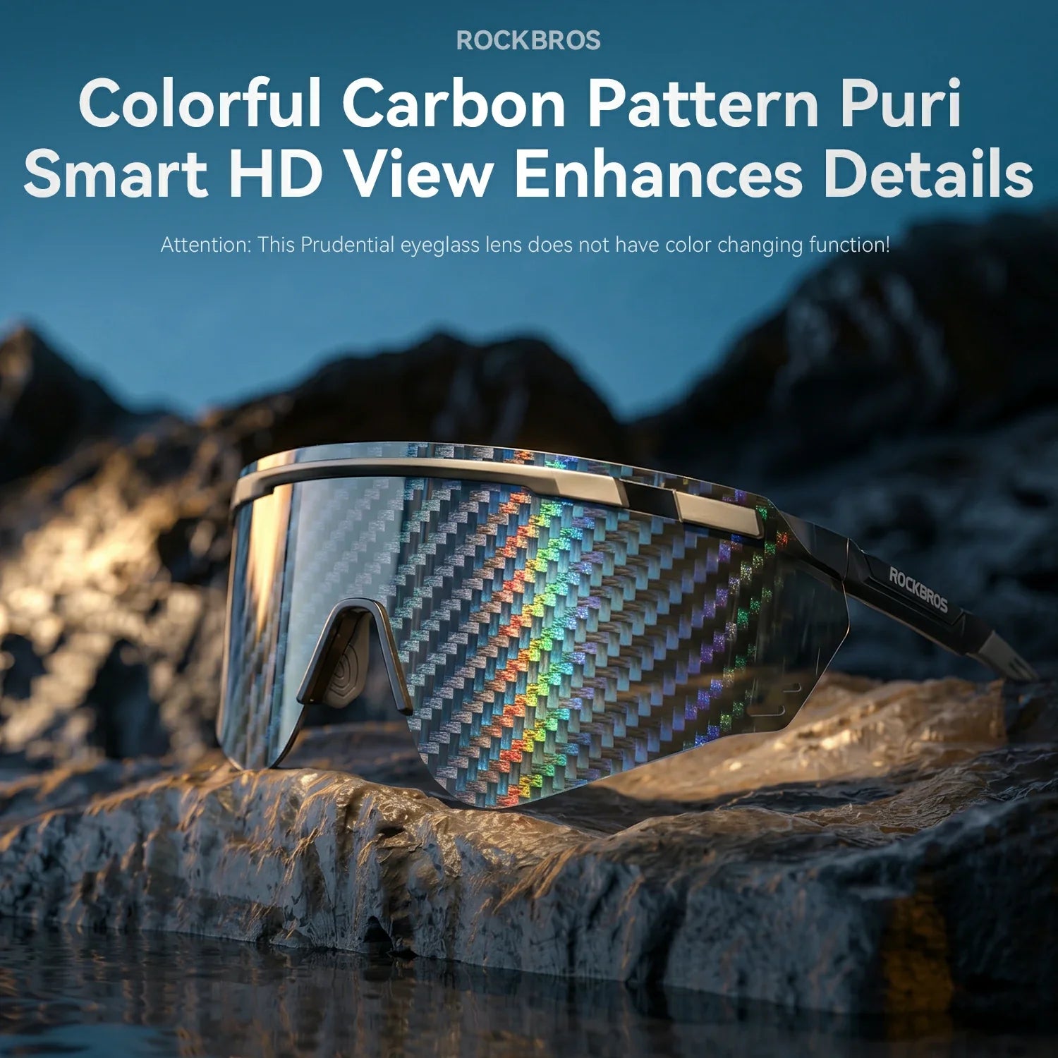 Photochromic Cycling Sunglasses with UV400 Protection, Prescription Ready