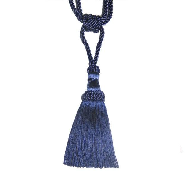 Polyester Tassel Curtain Tieback Handmade Hanging Tassels Fringe Curtains Holder Buckle Rope Decor Room Accessories European Style High-Grade Curtains Tieback Rope Tassel Holdbacks