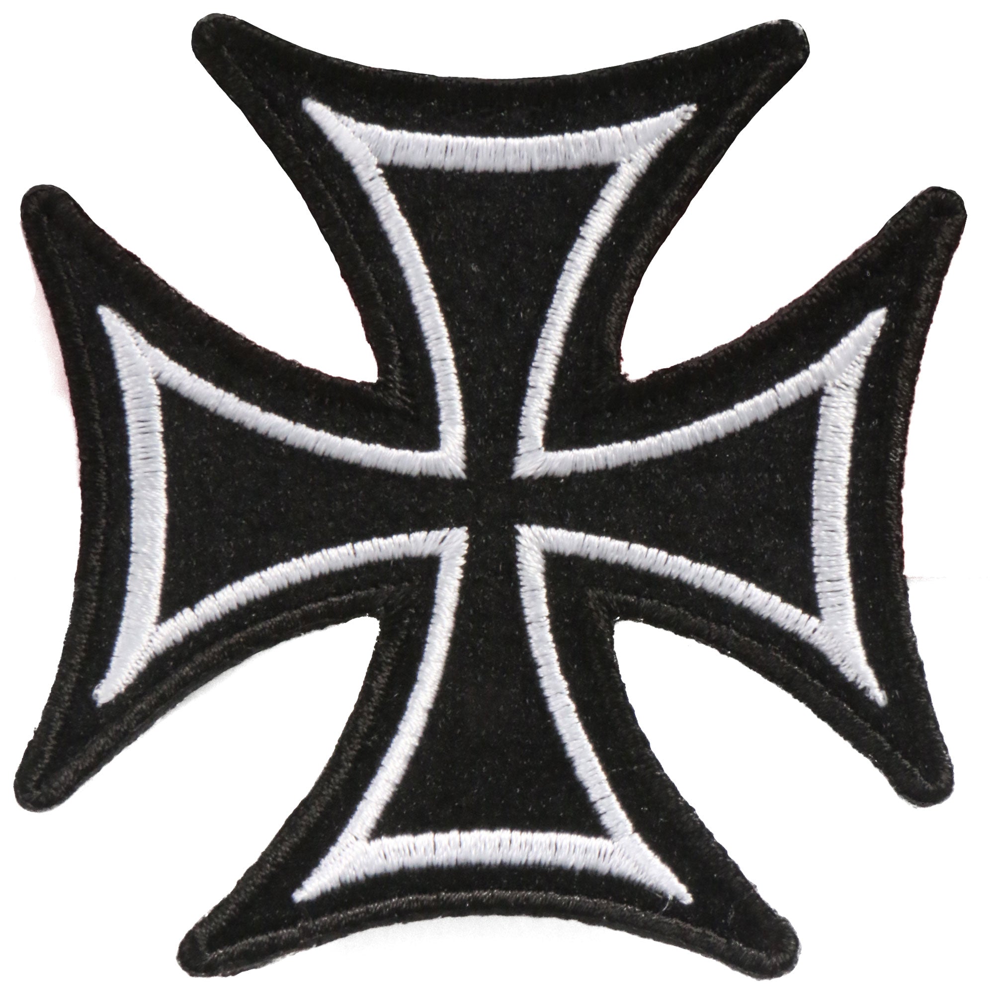 PPA1392 Skinny Iron Cross Patch 3" x 3"