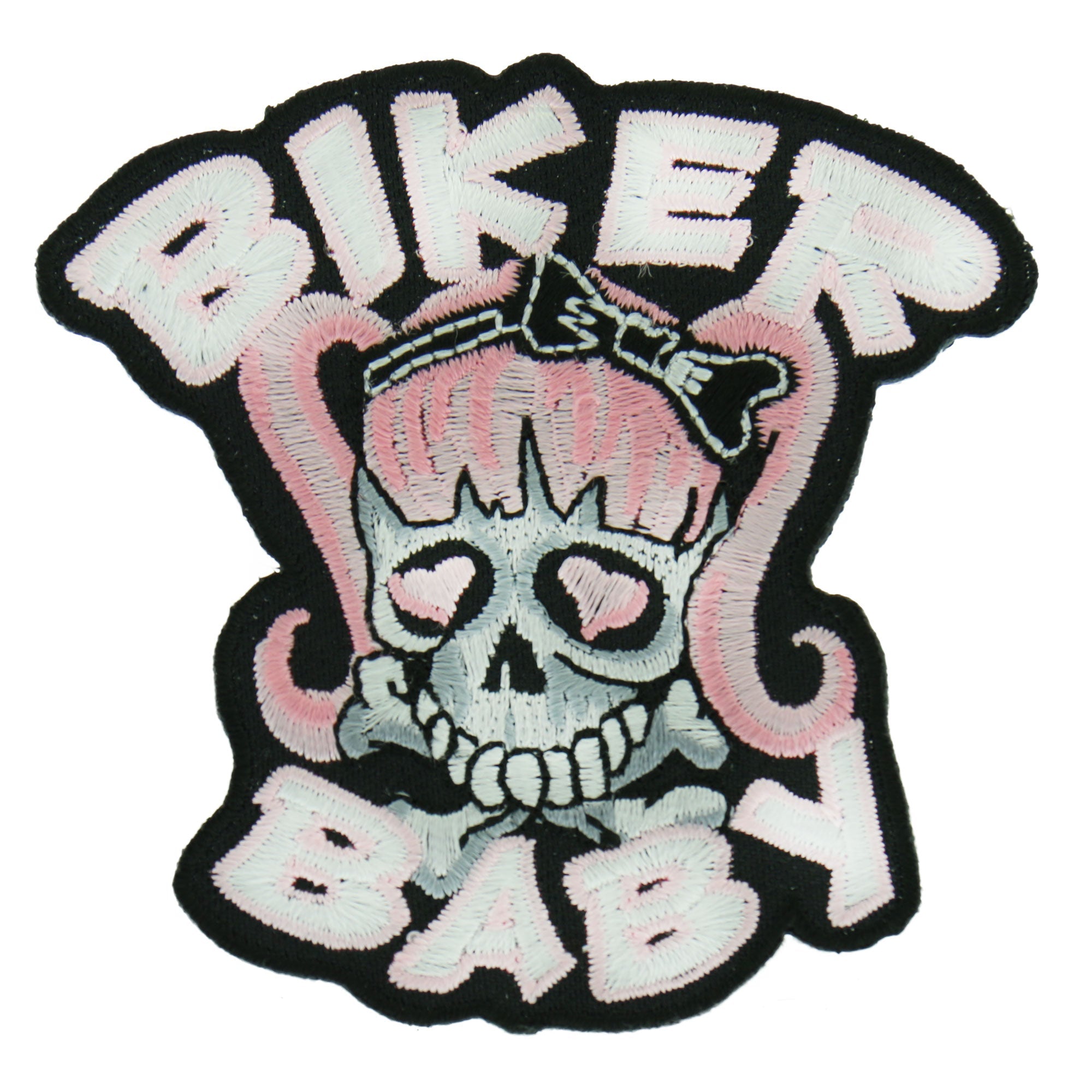 PPA2052  Biker Baby Pigtails 3" x 3" Patch