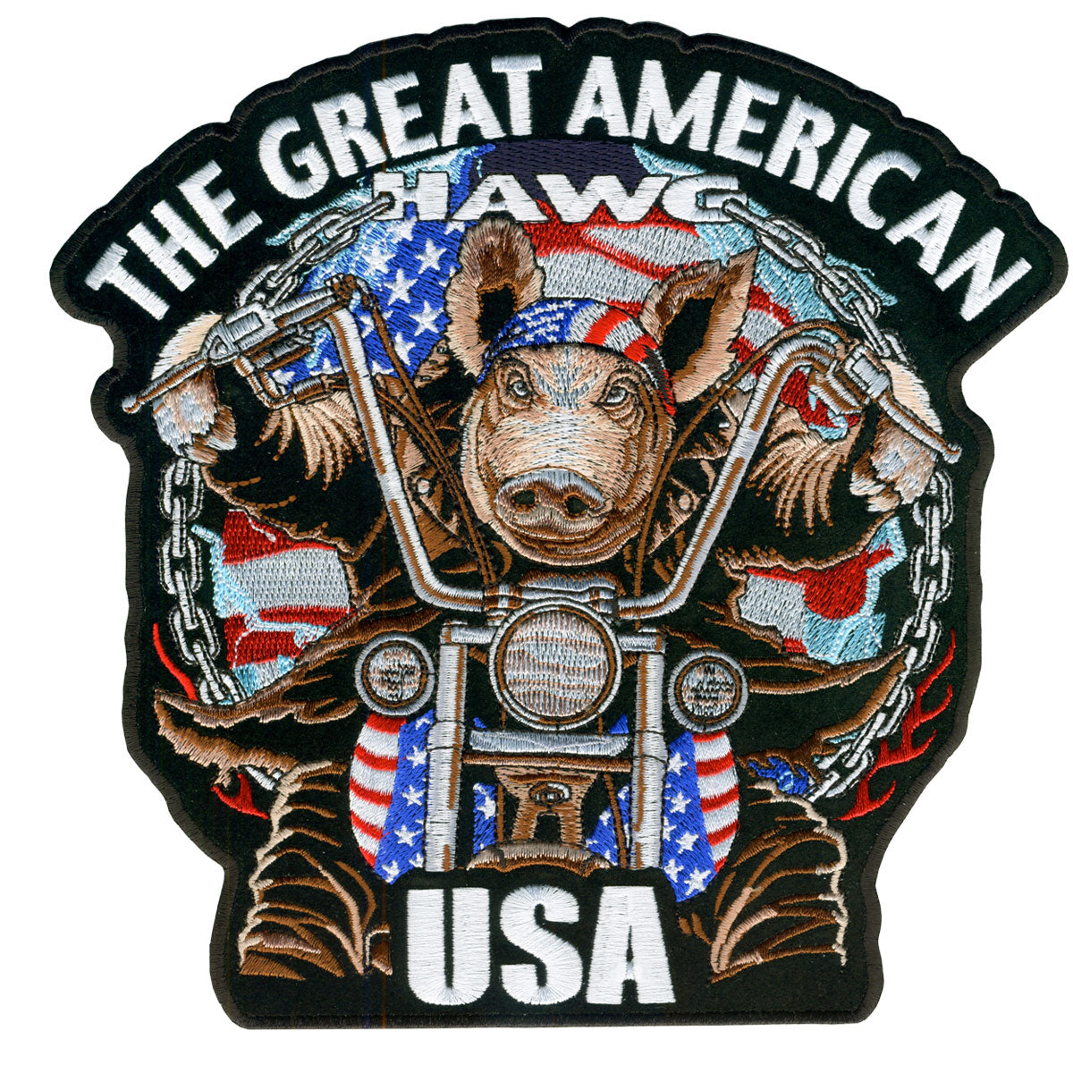 PPA2950 Great Amerian Hawg 4" x 4" Patch