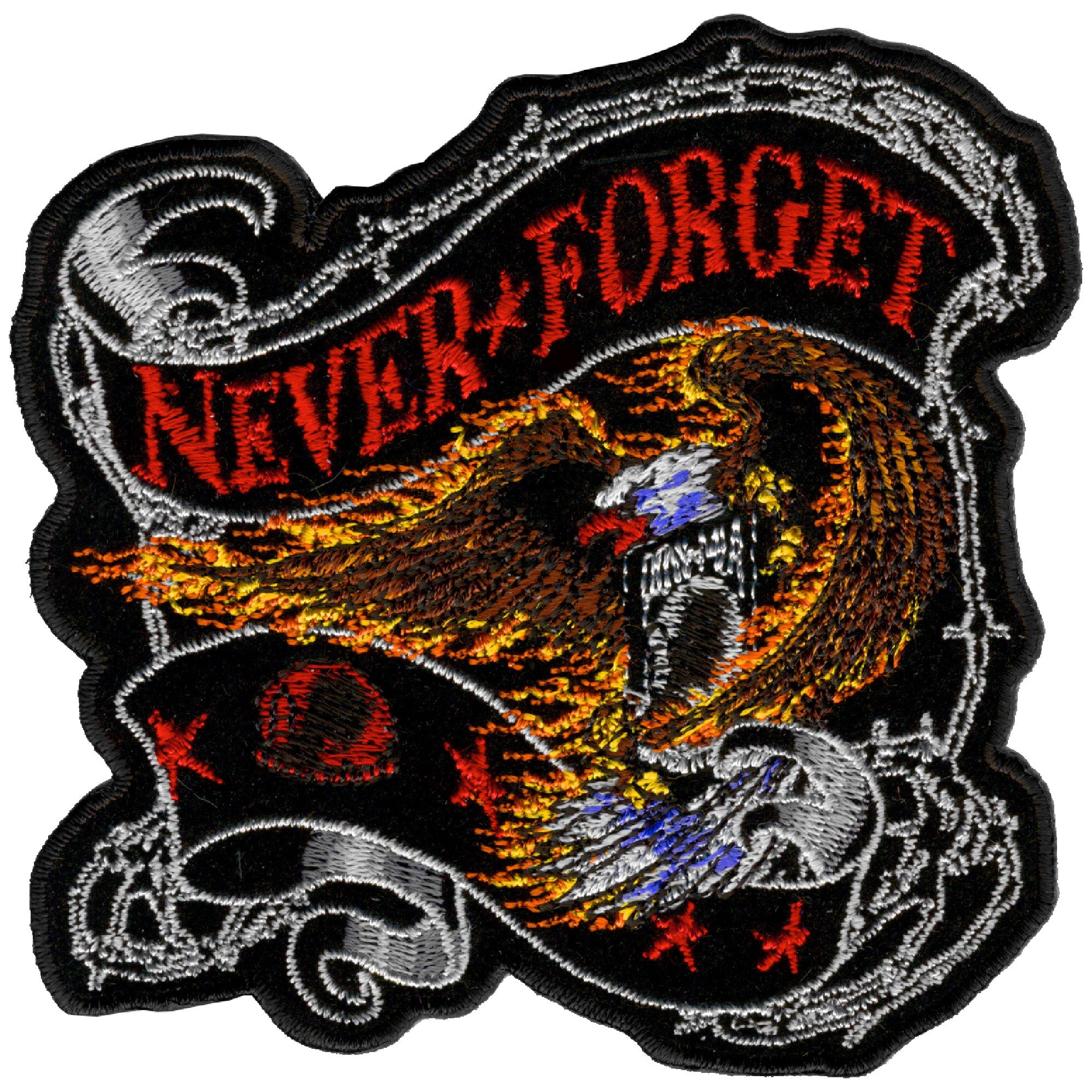 PPA3007 Never Forget Eagle 12" x 12" Patch