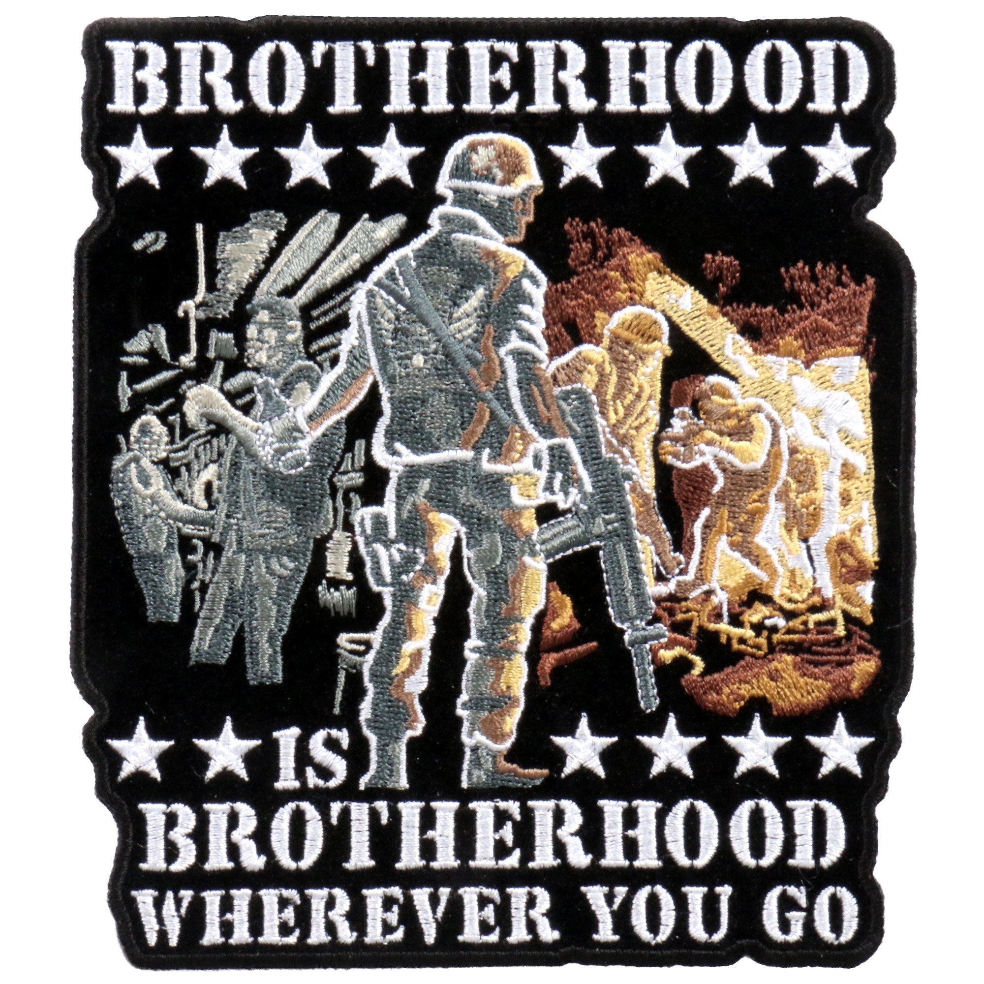 PPA5704 Brotherhood Wherever You Go Patch 5" x 6"
