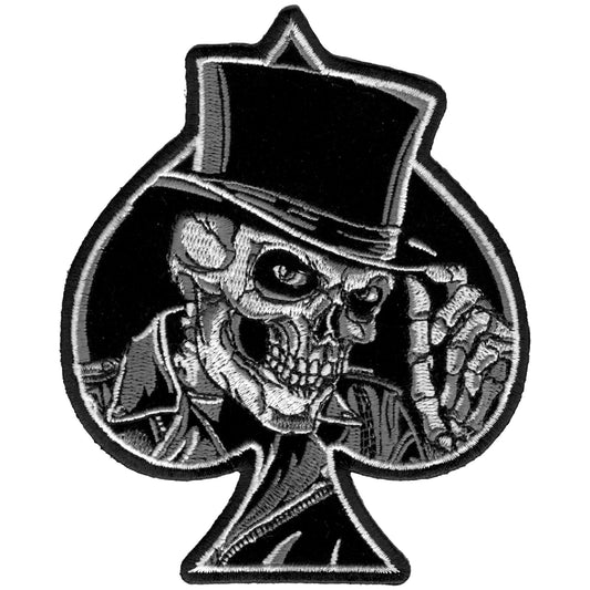 4" Top Hat Skull Patch