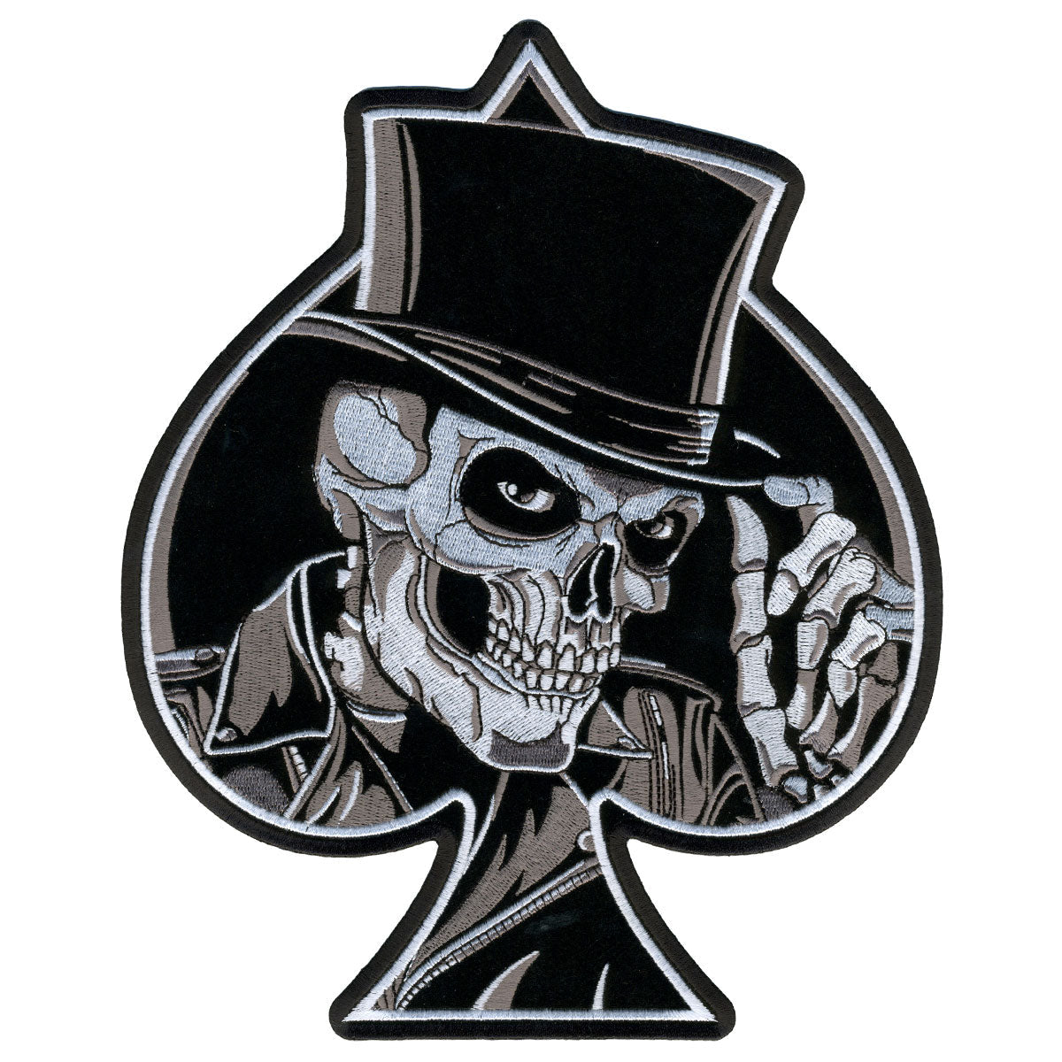 Top Hat Skull 8" x 10" Patch