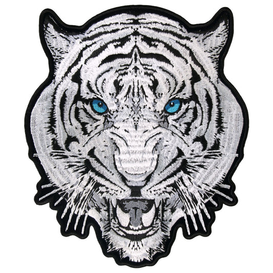 PPA6917 White Tiger 8" x 9" Patch