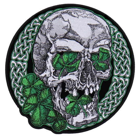 PPA7575 Irish Skull 4" x 4" Patch