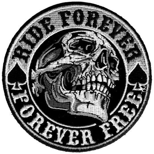 3.5" Ride Forever Skull Patch