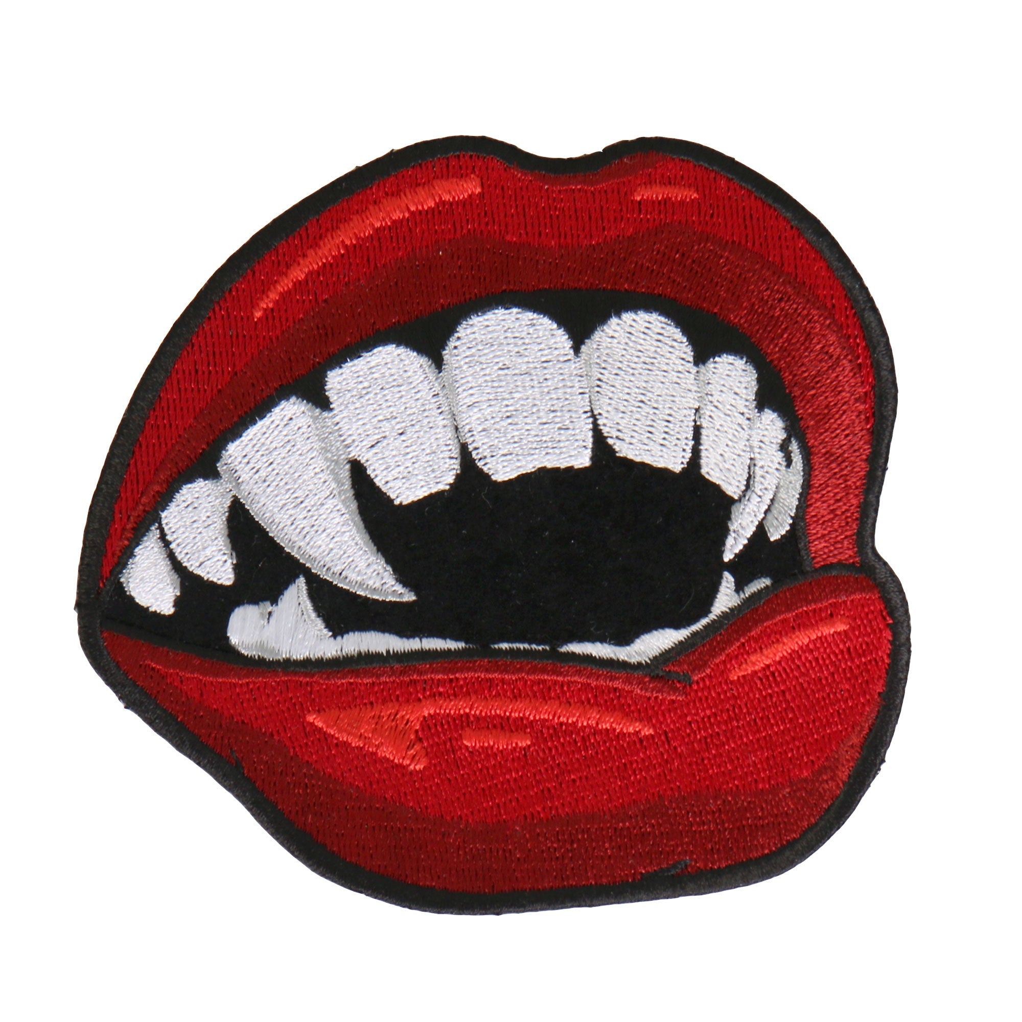 Vampire Fangs Embroidered 4"X4" Patch