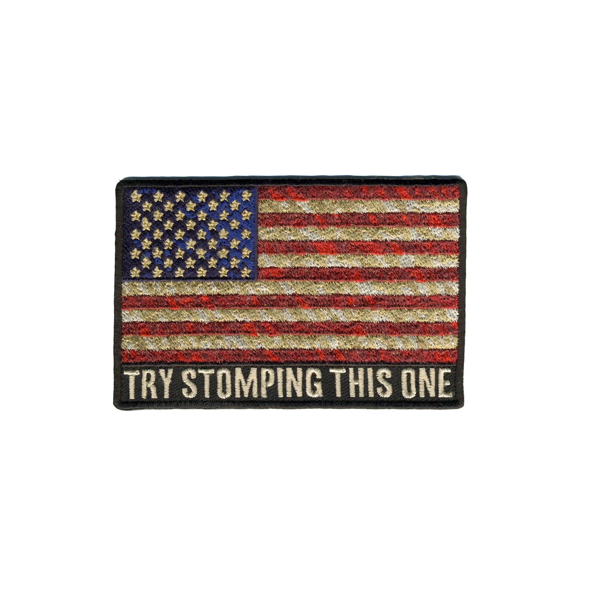 PPA8880 Try Stomping This One 4"x3" Patch