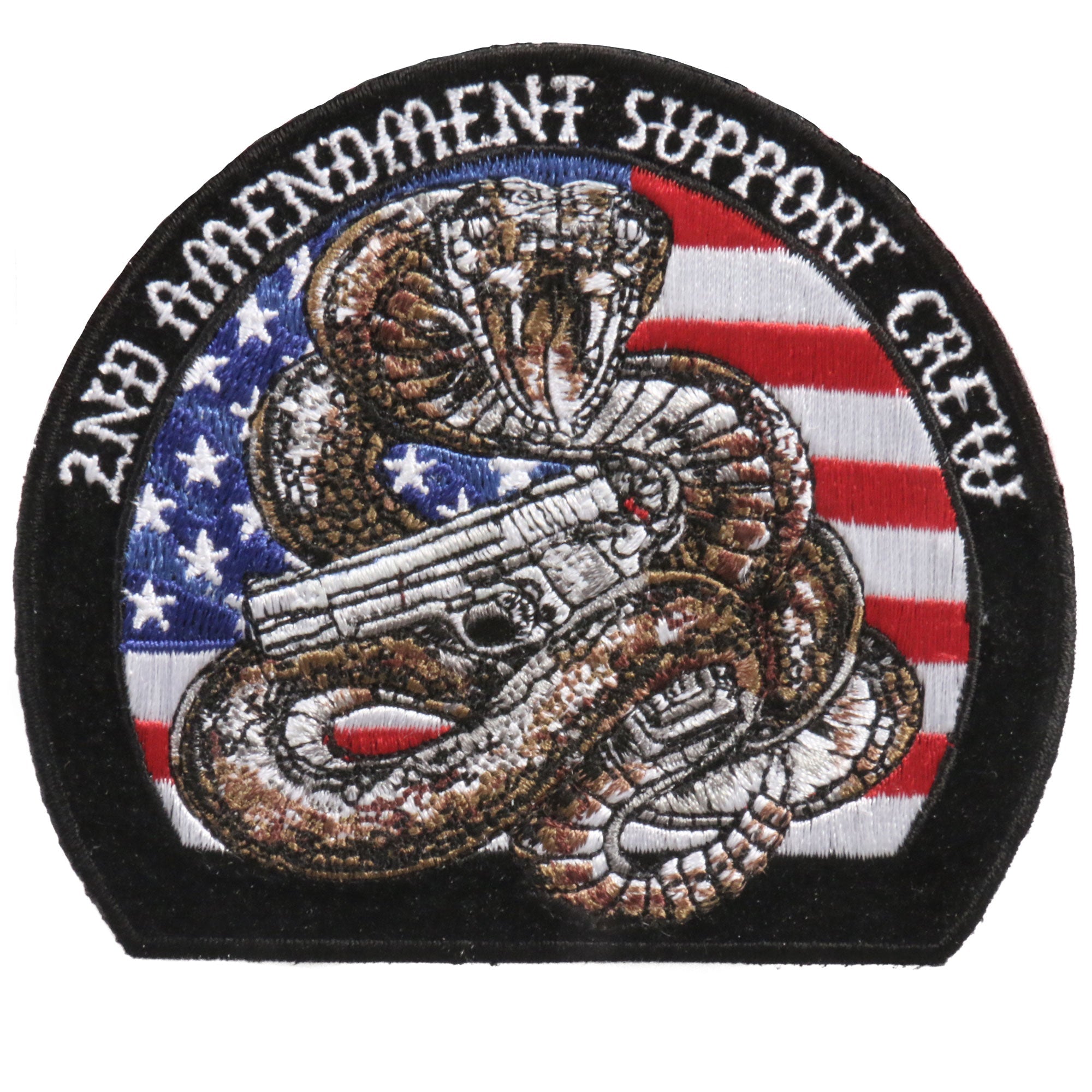 PPA9173 2nd Amendment Rattle Snake 4" x 3" Patch
