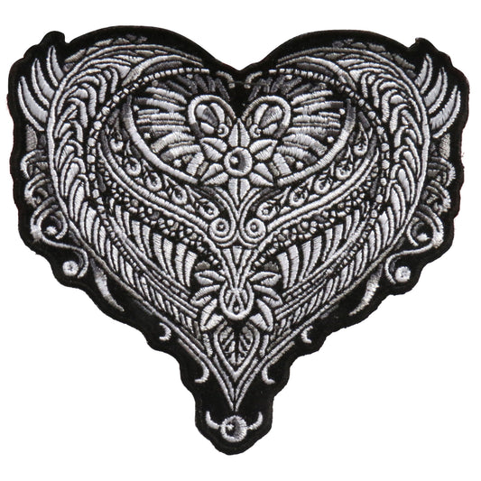 PPA9200 Ornate Heart 4" x 4" Patch