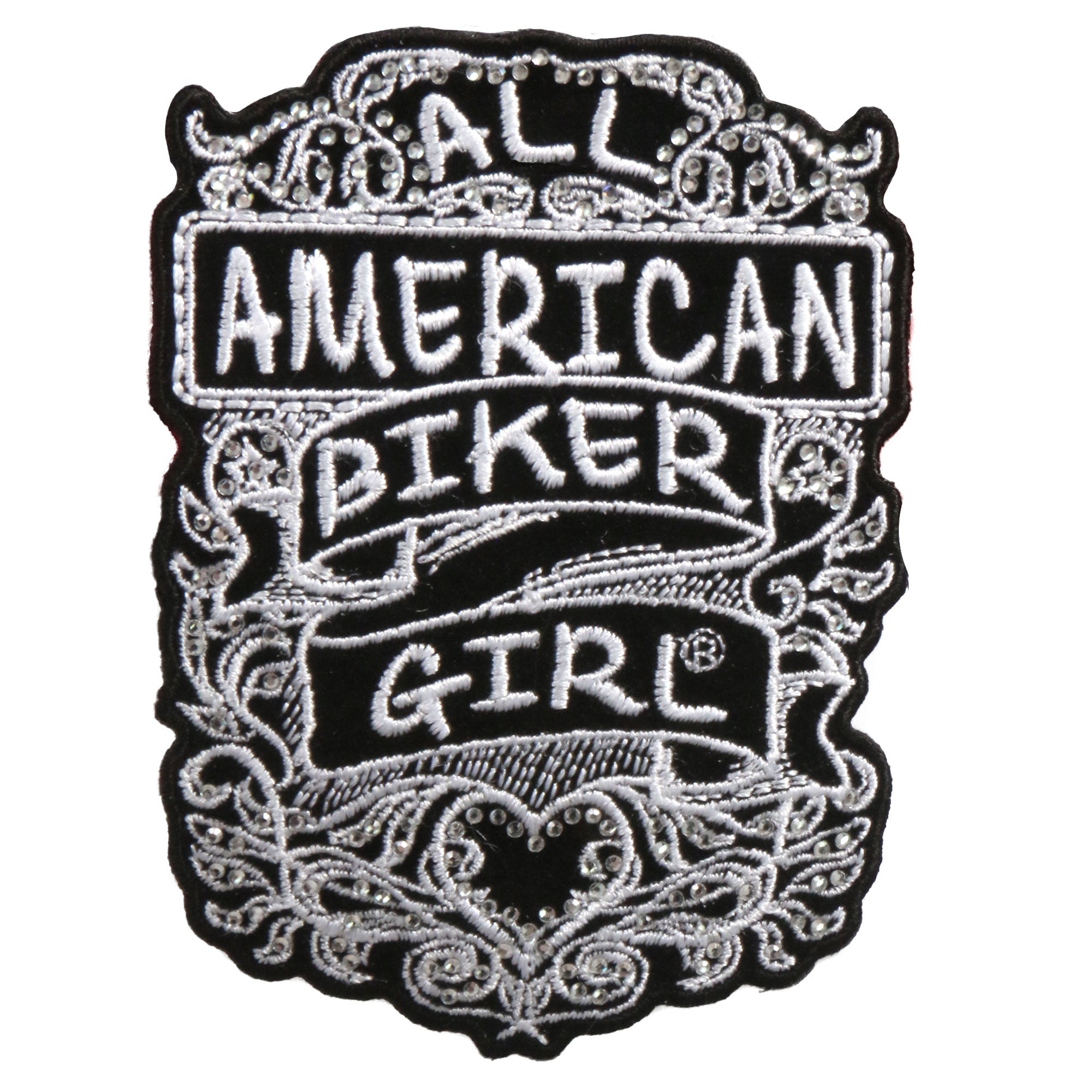 All American Biker Girl 3"x4" Patch