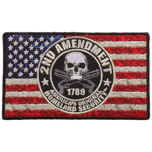 PPA9843 2nd Amendment Flag 4"x2" Patch
