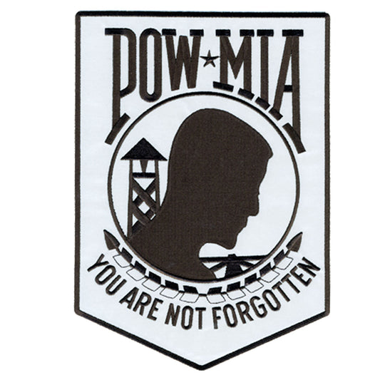 PPB1020 POW MIA Reflective Safety 3” x 4” Patch